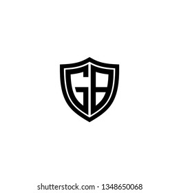 letter GB logo vector
