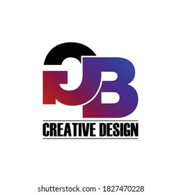 Carta GB diseño de logotipo simple vectorial