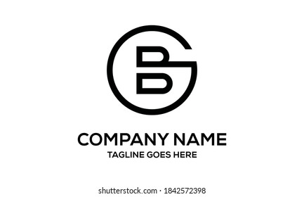 Letter GB Vector Logo Design Template