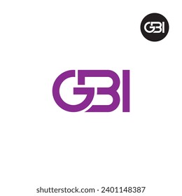 Letter GBI Monogram Logo Design