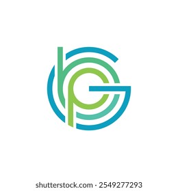 Letter GBP Circular Logo Concept