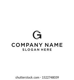 letter gc circle logo design vector illustration template