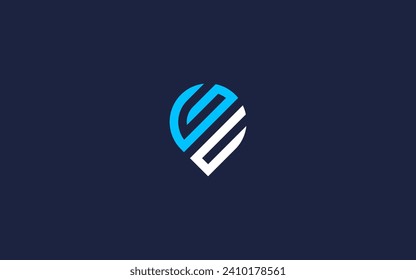 letter gc with location logo icon design vector design template inspiration