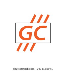 letter GC logo. GC logo design vector illustration for creative company, business, industry