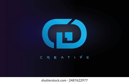 Letter GD logo design creative custom clean two alphabet logo
