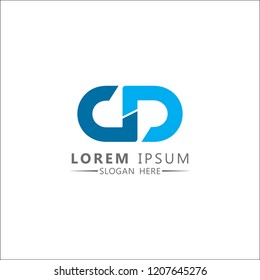 Letter GD Logo Design Vector Template