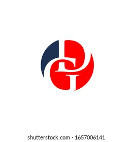 letter GD logo vector modern template