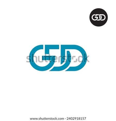 Letter GDD Monogram Logo Design