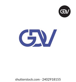 Letter GDV Monogram Logo Design