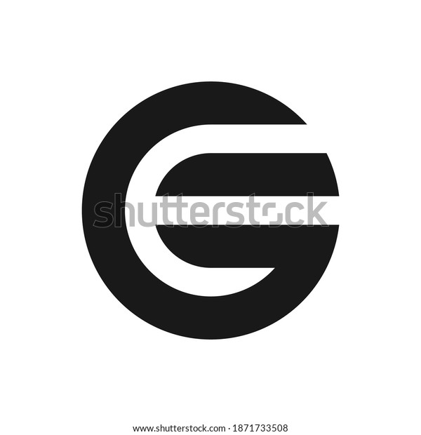 Letter Ge Initial Logo Template Stock Vector (Royalty Free) 1871733508 ...