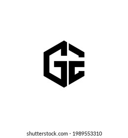 Letter Ge Logo Design Vector Stock Vector (Royalty Free) 1989553310 ...