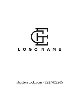 Logo-Design-Inspiration für Briefmarken ge oder z. B.
