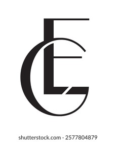 letter EG or GE vector logo design for luxury, fashion, jewelry, boutique, and startup