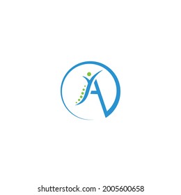 ein Buchstabe mit einem Logo-Design