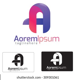 Letter A generic logo concept.