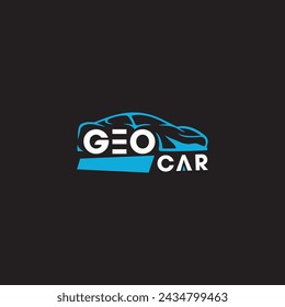 Letter GEO Car Logo Design Template Inspiration, Vector Illustration
