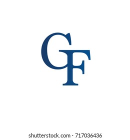 letter GF element logo design
