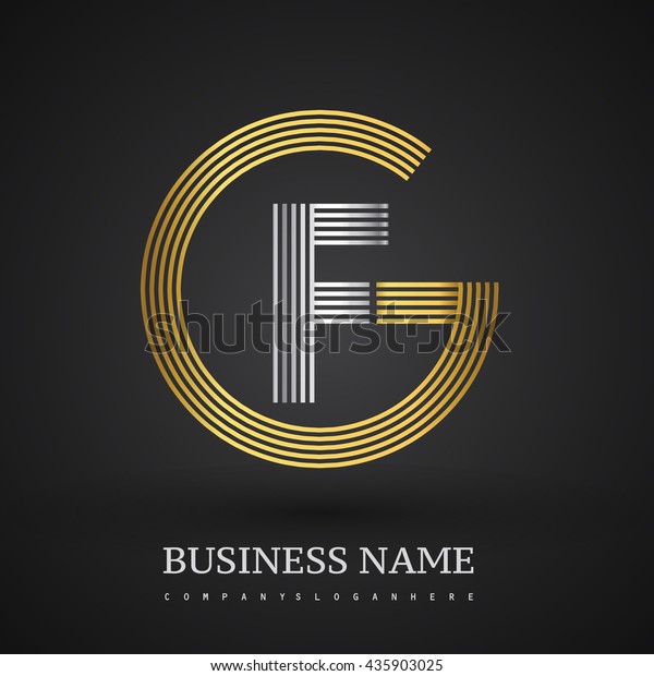 Letter Gf Fg Linked Logo Design Stock Vector (Royalty Free) 435903025