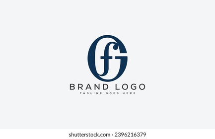diseño de la plantilla vectorial del logotipo GF de letra para la marca.