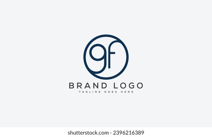 diseño de la plantilla vectorial del logotipo GF de letra para la marca.