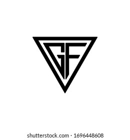 Letter GF Logo Icon Design Template