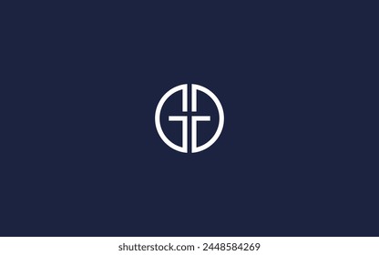 letter gg with circle logo icon design vector design template inspiration