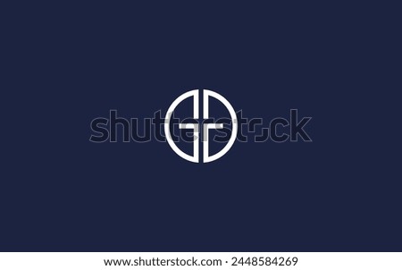 letter gg with circle logo icon design vector design template inspiration