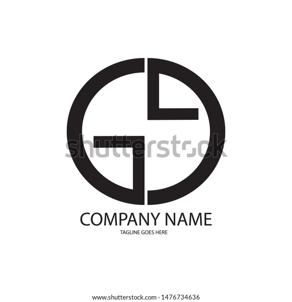 Letter Gg Company Logo Vector Stock 