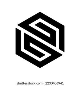 Plantilla de logotipo de monograma creativo de GG Carta