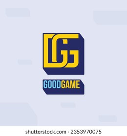 Letra GG o DG líneas de interbloqueo abstractas diseño de logotipo elegante