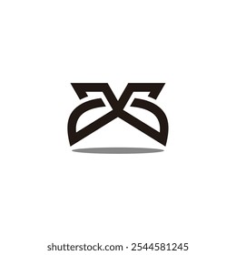 letra gg linha vinculada simples geométrica logotipo vetor 