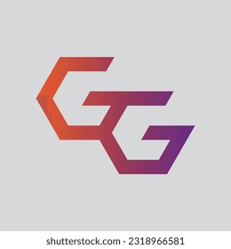 Logo-Design von Letter GG. Creative Initial Letter GG Logo. Letter GG Symbol, Letter GG Geschäft.