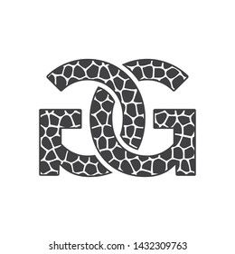 letter GG logo design with pathway concept