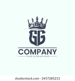 logo de la letra GG. Ilustración vectorial de diseño de logotipo GG para empresa creativa, negocio, industria. G G Vector de Plantilla con logotipo inicial.