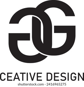 letter GG logo modern design