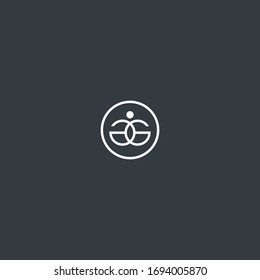 Letter GG People  logo template design in Vector illustration 