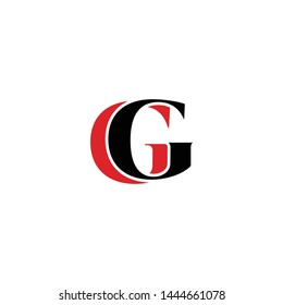 Letter GG simple logo design vector