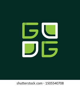  Letter GG Square Creative Modern Logo