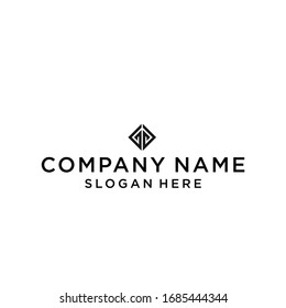 letter gg square logo design vector illustration template