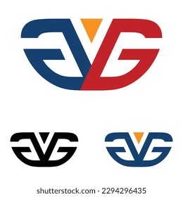 letter GG twin logo template