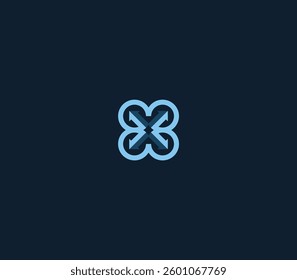 Letter GGGG or EEEE arrow monogram. 