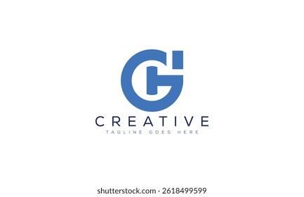 Letra GH logo diseño Plantilla Ilustración vectorial