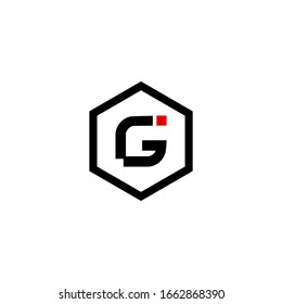 Letter GI logo Template Vector