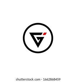 Letter GI logo Template Vector