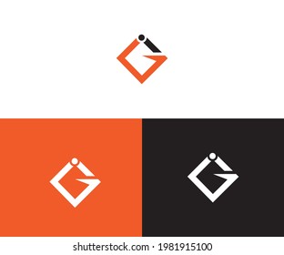 Letter GI logo Template Vector