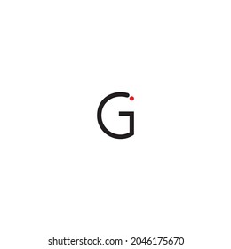 
letter G,i symbol simple logo vector