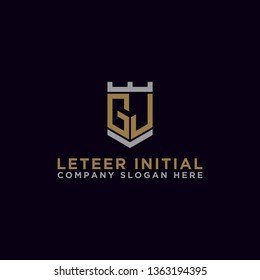 Letter GJ Initial icon / logo design Monogram inspiration. - vector