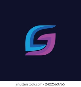 Letter GJ logo, monogram logo design