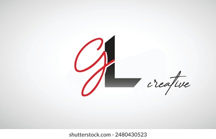 Letter GL Creative Clean Logo Design