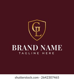 Letter GL Law Firm Logo – Classic Legal Shield Monogram